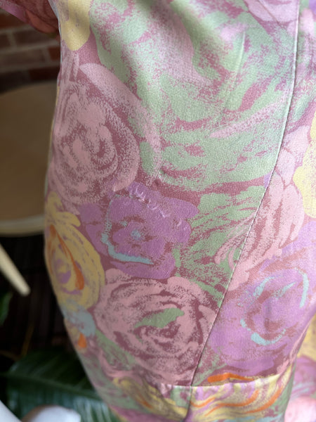 1980s AJ Bari Pastel Dress
