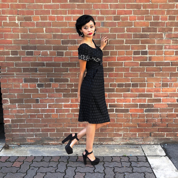 1950s Eyelet Wiggle Dress VLV