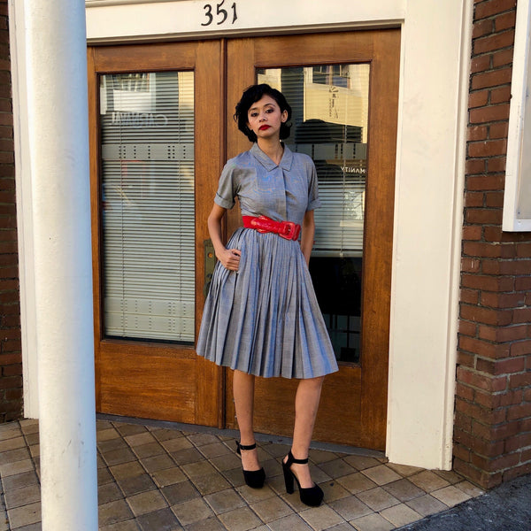 1950's Bud Kilpatrick Glen Plaid Dress Dress