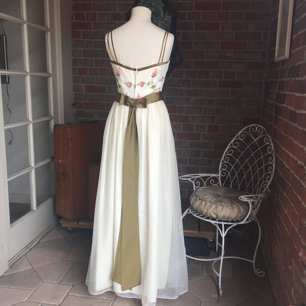 1950s Rose Emma Domb Sweetheart Dress