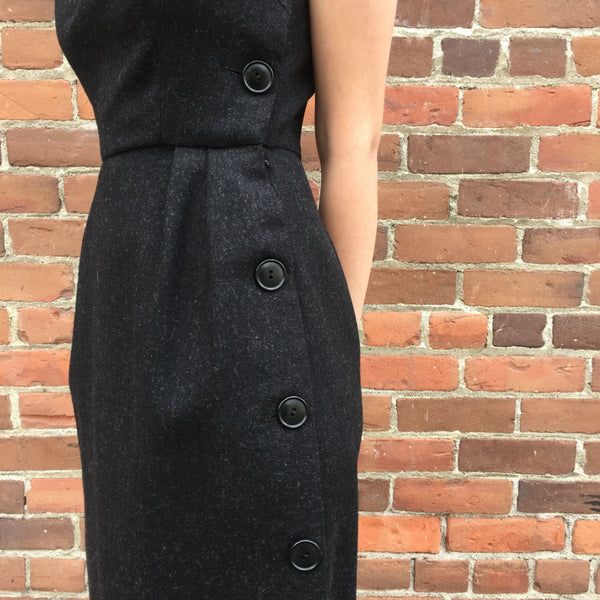 1960s Wool Sleeveless Dress