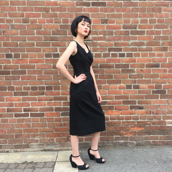1960s Wool Sleeveless Dress