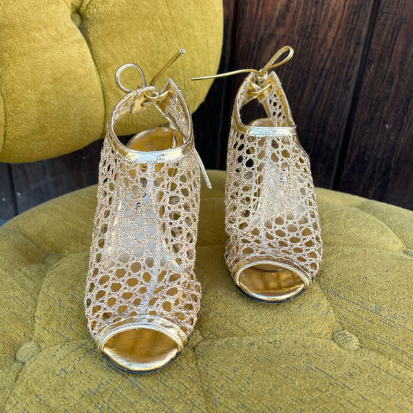 1980s Gold Mesh Shoes