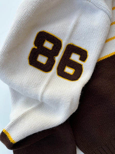 1986 Cheerleader Captain Eileen Sweater Music Notes “Eileen”