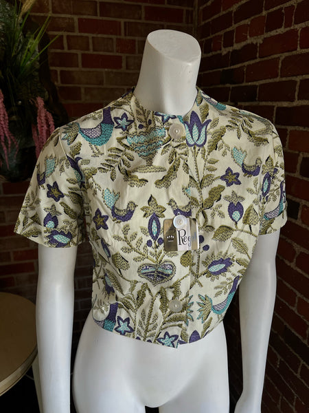 1960s Truly Regal Blouse and Pants Deadstock Set