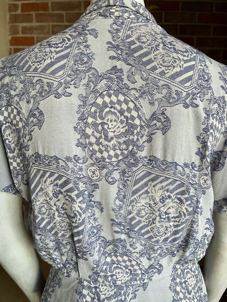 1990s Toile Blouse