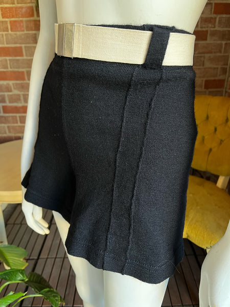 1930s Black Swim Shorts