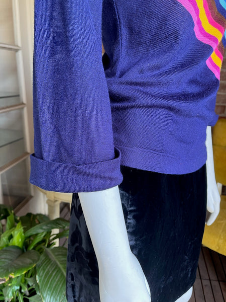 1970s Organically Grown Rainbow Sweater