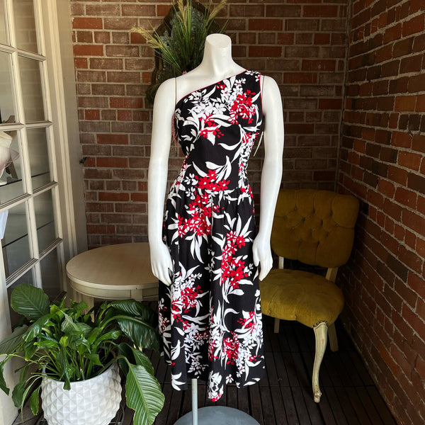 1980s does 1950s Tropical Dress