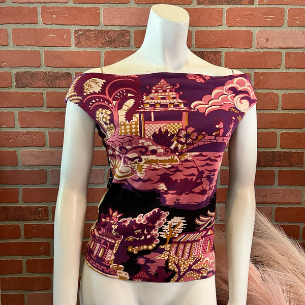 1990s Custo Barcelona Novelty Top
