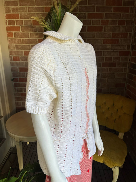 1970s does 1940s Cardigan Sweater