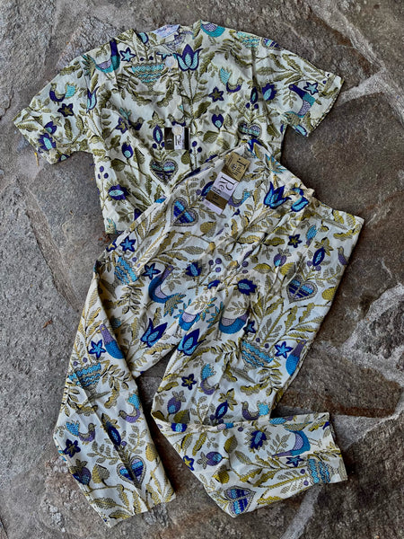 1960s Truly Regal Blouse and Pants Deadstock Set