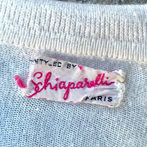 1950s Schiaparelli Rhinestone Cardigan