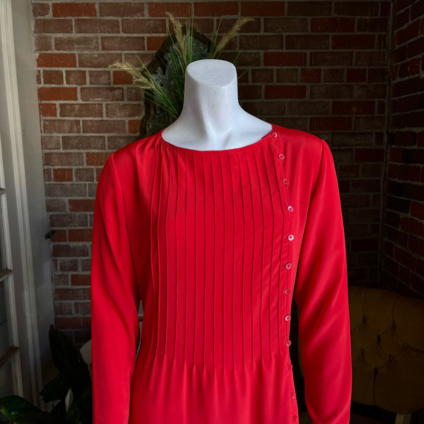 1980s Red Lanvin Dress
