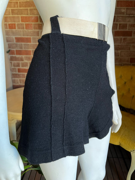 1930s Black Swim Shorts