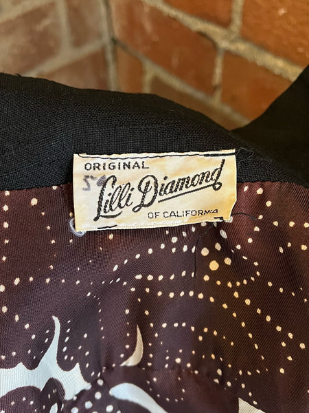 1960s Lilli Diamond Tropical Car Wash Dress Set