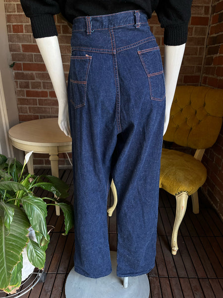 1950s Side Zip Sanforized Jeans 32”