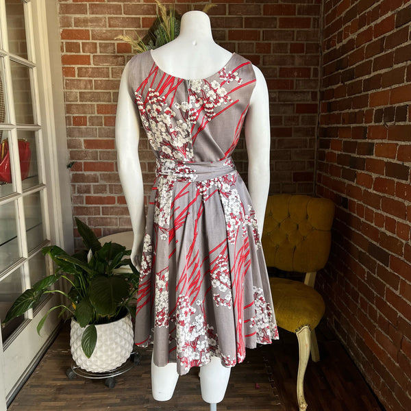 1970s Cherry Blossom Dress