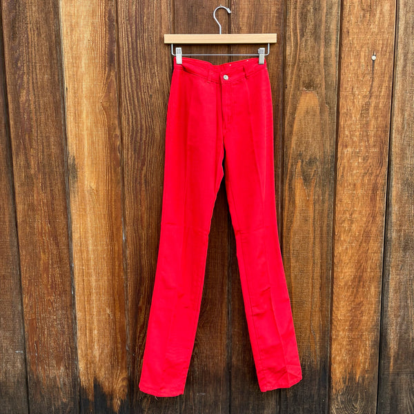 1970s Studio 54 Red Disco Pants