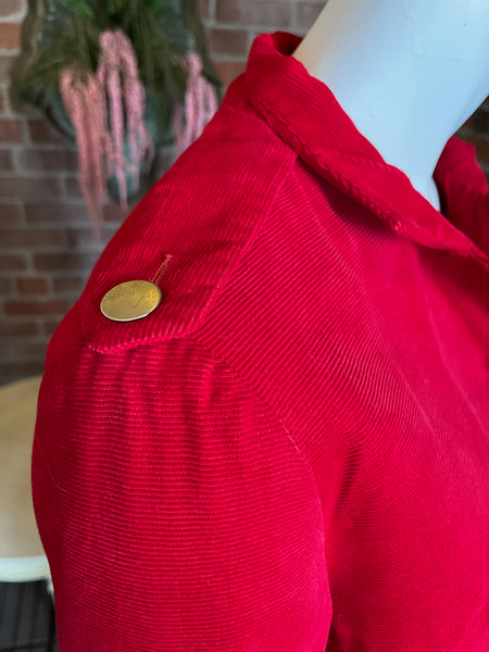 1960s Red Corduroy Jacket
