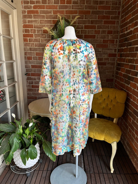 1960s Sheer Floral Dress