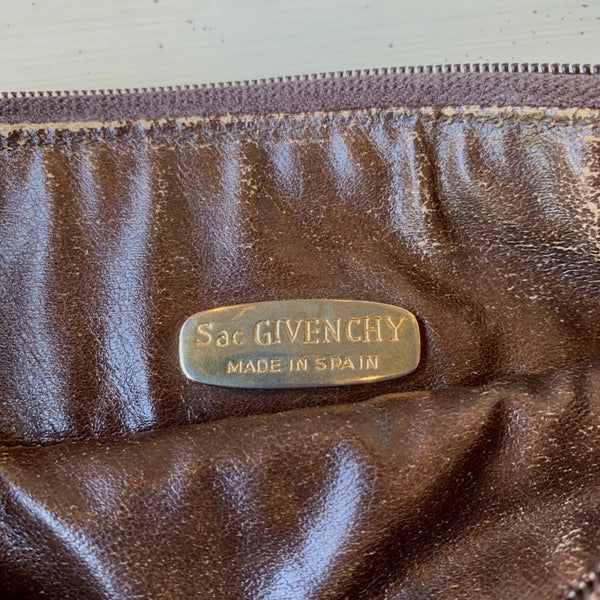 1980’s Givenchy Sac Signature Suede Shoulder Bag