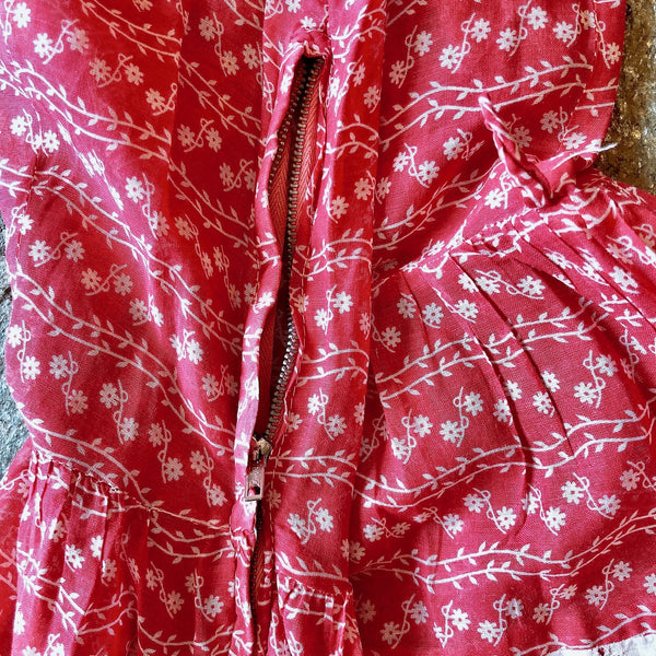 1930s Organdy Cotton Dress