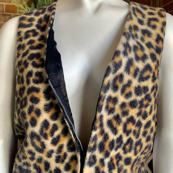 1960s Leopard Tunic Dress
