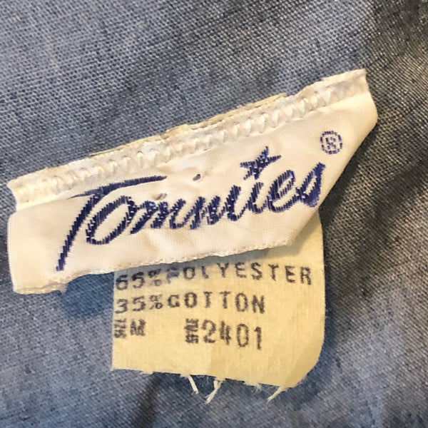 1970s Chambray Side Tie Dress