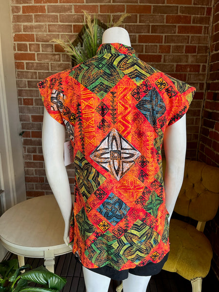1970s Paradise Hawaii Tea Timer Tunic
