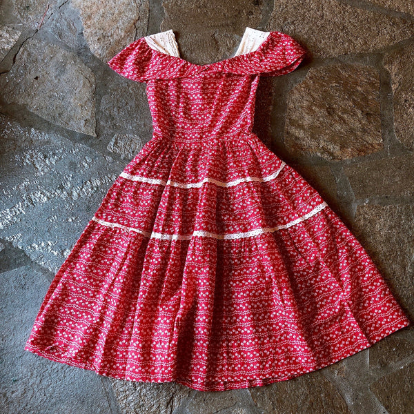 1930s Organdy Cotton Dress
