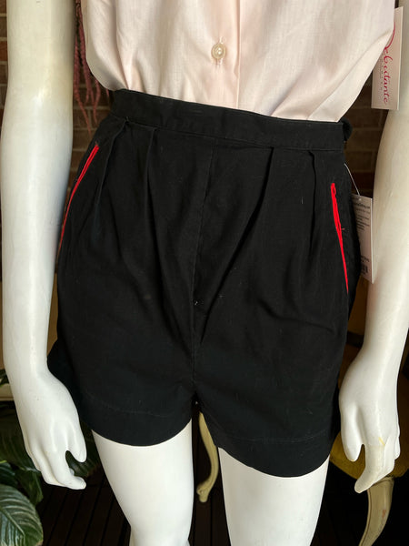 1950s Black Shorts