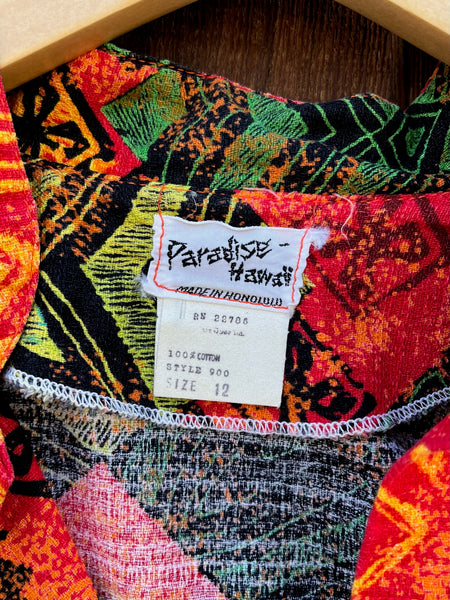 1970s Paradise Hawaii Tea Timer Tunic