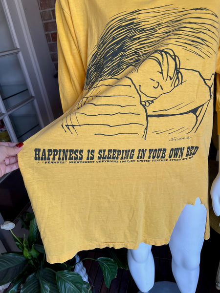 SUPER RARE 1967 Peanuts Night Shirt Mayo Spruce