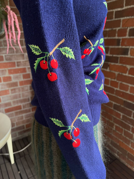 1960s Cherry Sweater