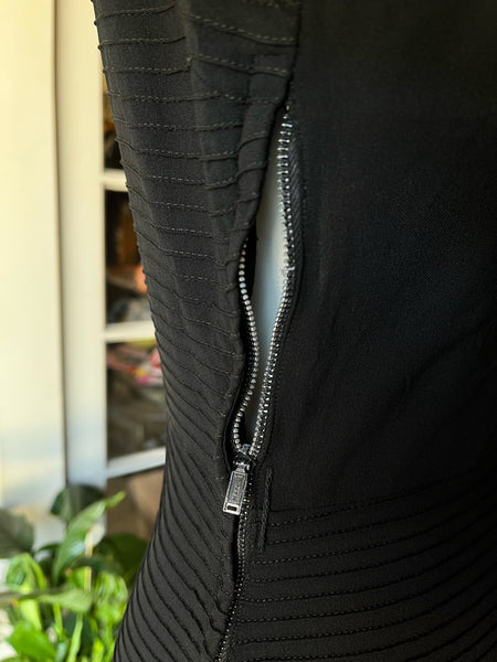 1930s Black Crepe Dress