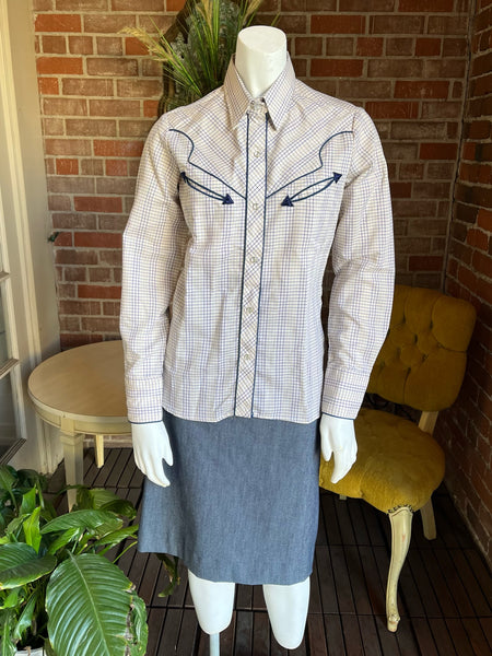 1970s Karman Western Button Up Top