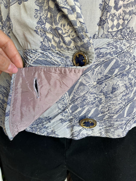 1990s Toile Blouse