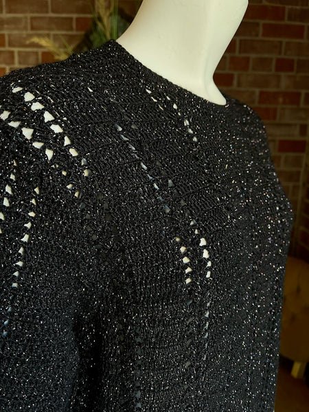 1960s Rainbow Crochet Sweater Dress