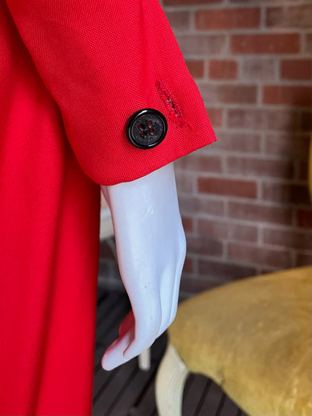 1980s Christian Dior Red and Black Dress