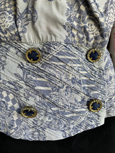 1990s Toile Blouse