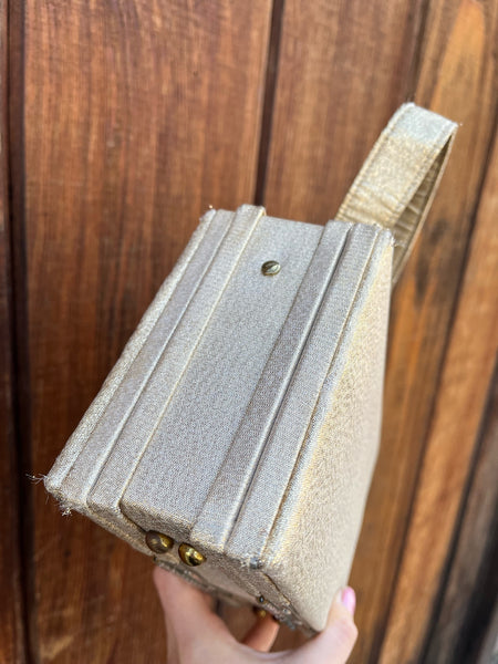 1960s Gold Lurex Box Purse