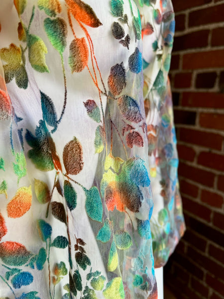 1960s Sheer Floral Dress