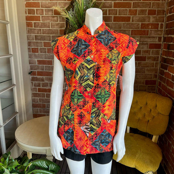 1970s Paradise Hawaii Tea Timer Tunic