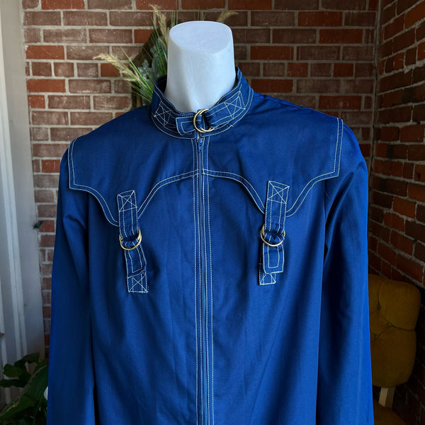 1970s Navy Trench Dress