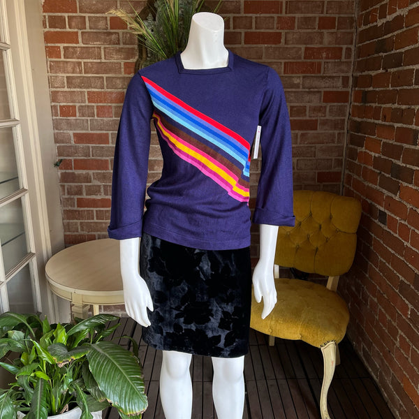 1970s Organically Grown Rainbow Sweater