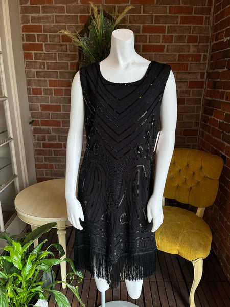 Black Flapper Style Dress