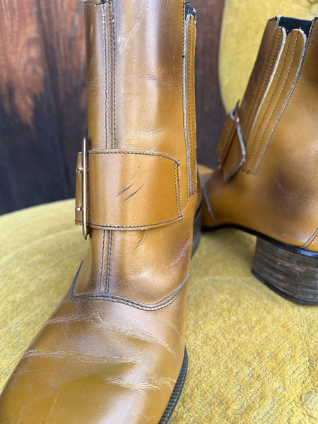 1960s Mod Gold Boots