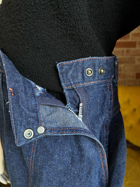 1950s Side Zip Sanforized Jeans 32”
