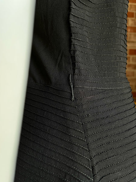 1930s Black Crepe Dress